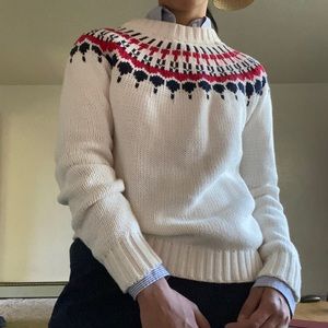jcrew white sweater